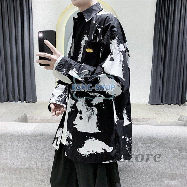 長袖シャツ メンズ 花柄 カジュアルシャツ シャツ 長袖 アロハシャツ 開襟シャツ 花柄シャツ カジュアル おしゃれ 春秋 