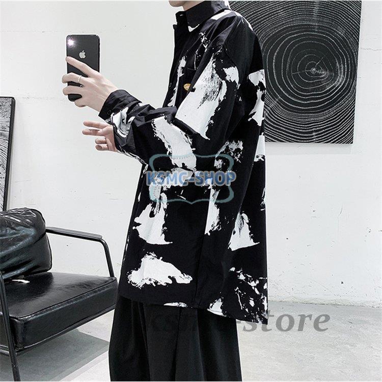 長袖シャツ メンズ 花柄 カジュアルシャツ シャツ 長袖 アロハシャツ 開襟シャツ 花柄シャツ カジュアル おしゃれ 春秋 