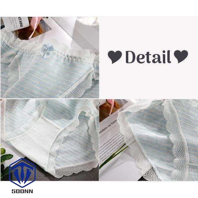 レディースショーツ スタンダード パンツ パンティー 単品 ノーマル 女性下着 おしゃれ レース ランジェ通気性 インナー ボーダー柄 リボン 