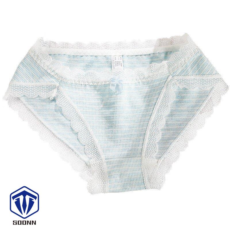 レディースショーツ スタンダード パンツ パンティー 単品 ノーマル 女性下着 おしゃれ レース ランジェ通気性 インナー ボーダー柄 リボン 