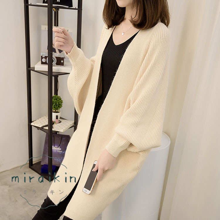 ニット コーディガン カーディガン ロング レディース 春 アウター 冬 ドロップショルダー 30代 きれいめ ドルマンスリーブ 長袖 可愛い ゆったり 20代 秋 40代 