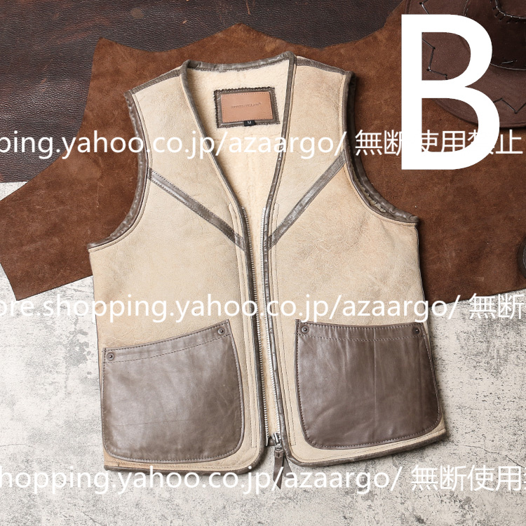 レザーベスト メンズ ラムレザー ベスト 。 羊革 高級レザー バイク用ベスト カジュアル フォーマル 通勤 大きいサイズ チョッキ ジレベスト 