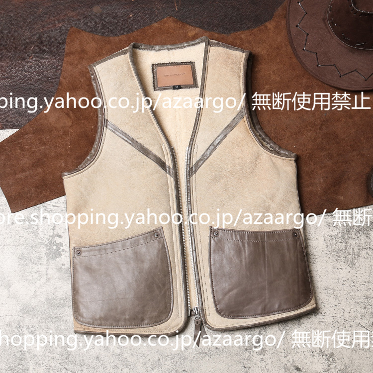 レザーベスト メンズ ラムレザー ベスト 。 羊革 高級レザー バイク用ベスト カジュアル フォーマル 通勤 大きいサイズ チョッキ ジレベスト 