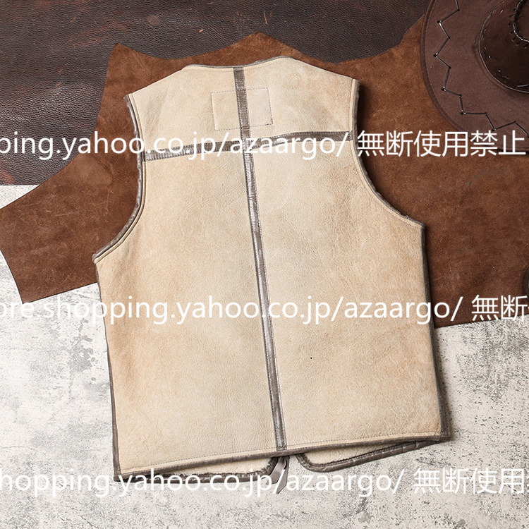 レザーベスト メンズ ラムレザー ベスト 。 羊革 高級レザー バイク用ベスト カジュアル フォーマル 通勤 大きいサイズ チョッキ ジレベスト 