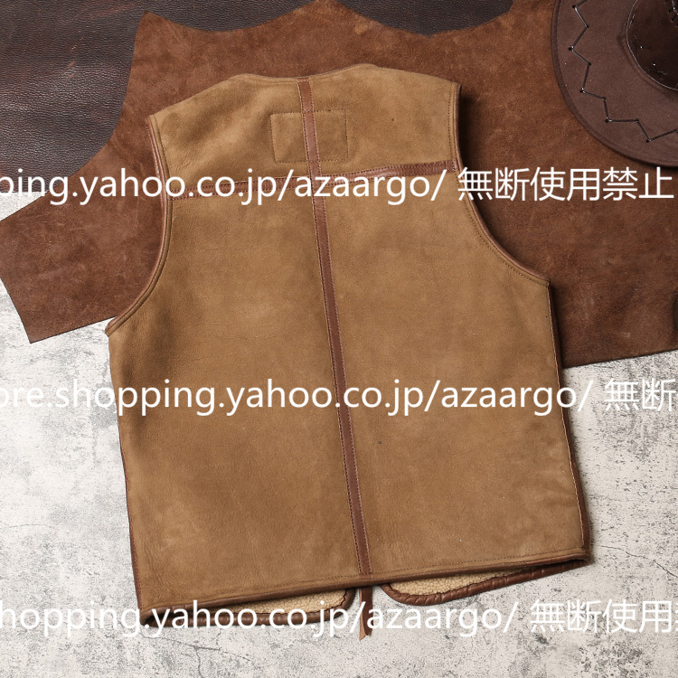 レザーベスト メンズ ラムレザー ベスト 。 羊革 高級レザー バイク用ベスト カジュアル フォーマル 通勤 大きいサイズ チョッキ ジレベスト 