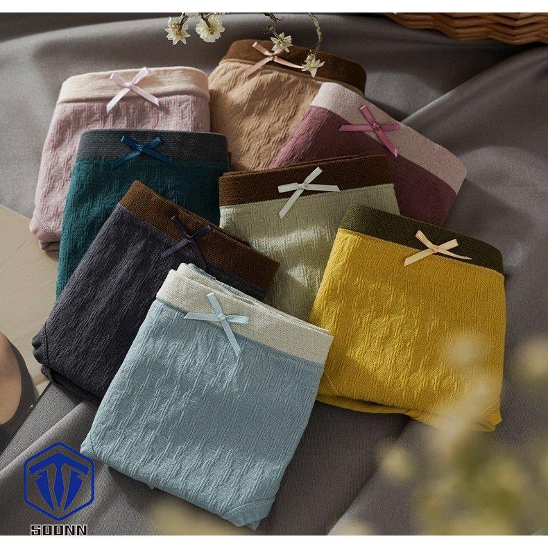 ショーツ スタンダード レディース 女性 下着 リボン カラバリ豊富 マスタード ピンク 伸縮性 インナー グレー 通気性 カーキ ブルー グリーン 