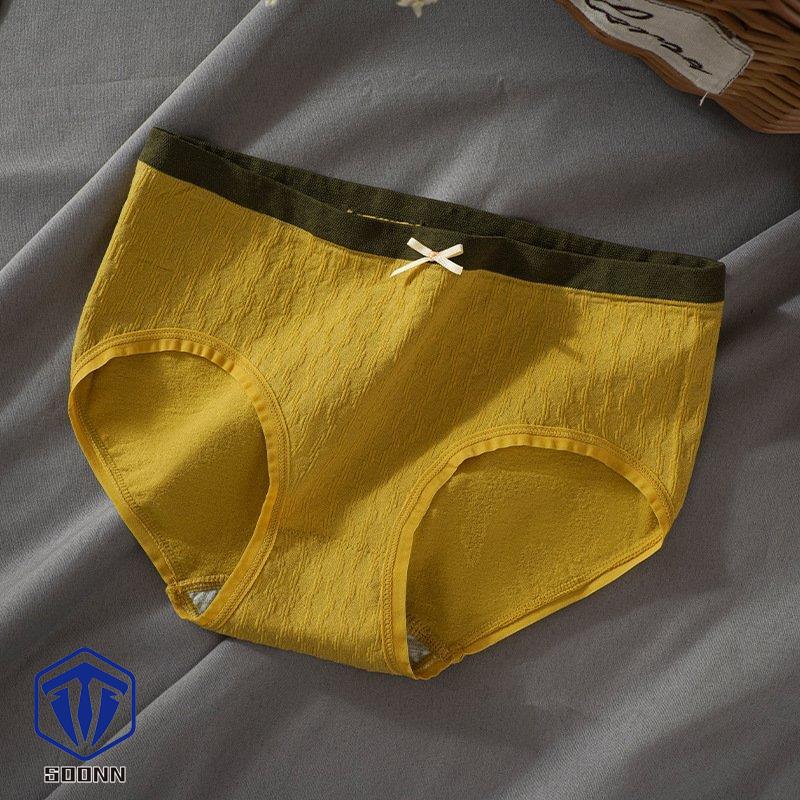 ショーツ スタンダード レディース 女性 下着 リボン カラバリ豊富 マスタード ピンク 伸縮性 インナー グレー 通気性 カーキ ブルー グリーン 