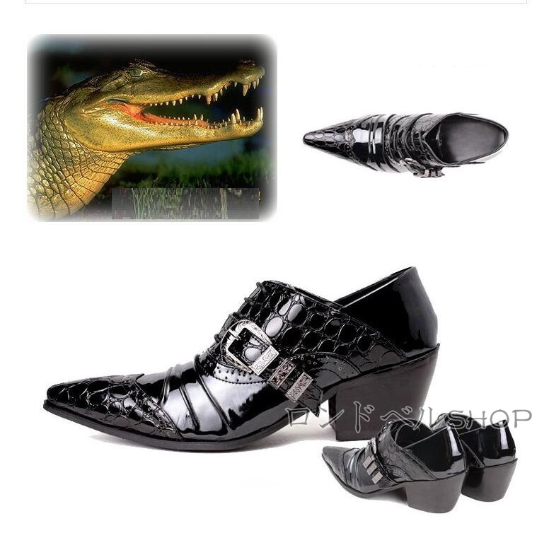 新作 メンズ ビジネスロングストレートチップ ヒール6.8CM 身長UP 。 脚長 美脚 大きいサイズ 紳士靴 革靴 お兄系 フォーマル ビジネス 