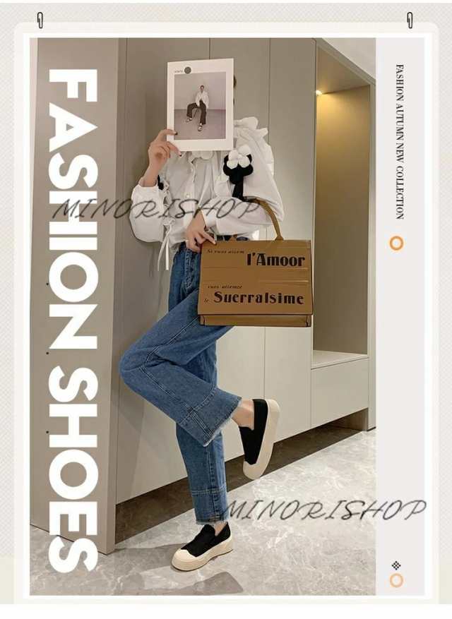 スニーカー レディース 厚底スニーカー スリッポン 疲れない 靴 キャンカジュアル 大人 フラット歩きやすい 