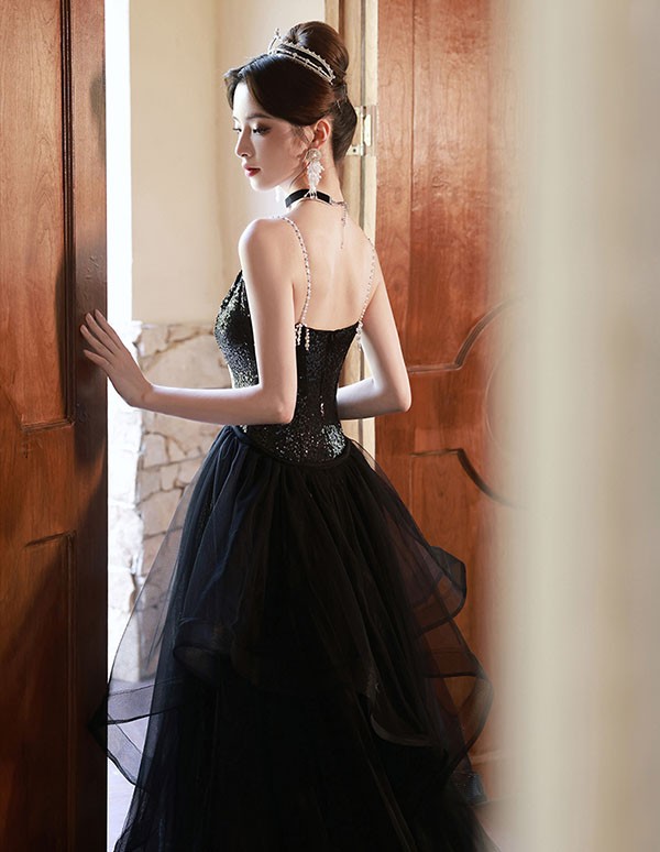 ロングドレス 大人 ピアノ 発表会 スリット入り キラキラ 大きいサイズ 演奏会 パーティードレス マキシ丈 結婚式 小さいサイズ 母親 