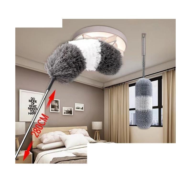 モップ 掃除用品 ホコリ取り 長い ロング 高所 洗える 隙間 埃 掃除用具 高いところ ほこり 80CM 掃除グッズ 280CM ハンディ は 伸縮 