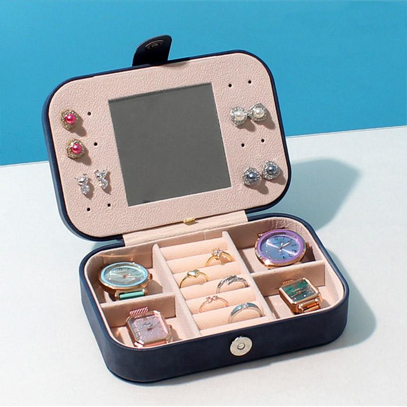 ジュエリーボックス ケース アクセサリーケース ジュエ収納 小物入れ ミラー付き アクセサピアス ネックレス イヤリング 
