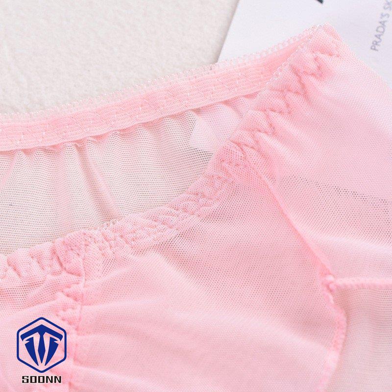 スタンダードショーツ シースルー パンツ パンティー レディース リボン インナー 女性下着 ランジ メロウフリル メッシュ フリル 透け感 