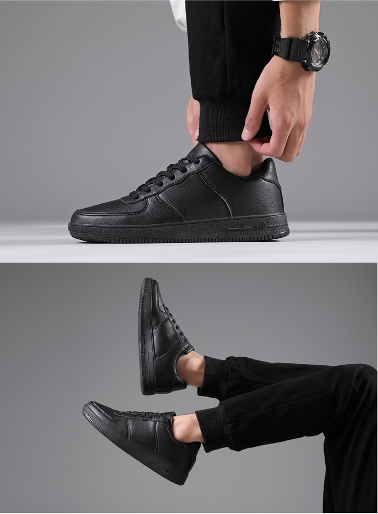 ウォーキングスニーカー シークレットメンズ 靴カジュアル ローカット レースアップ PU革靴 通気性 おしゃれ ランニング紳士靴 