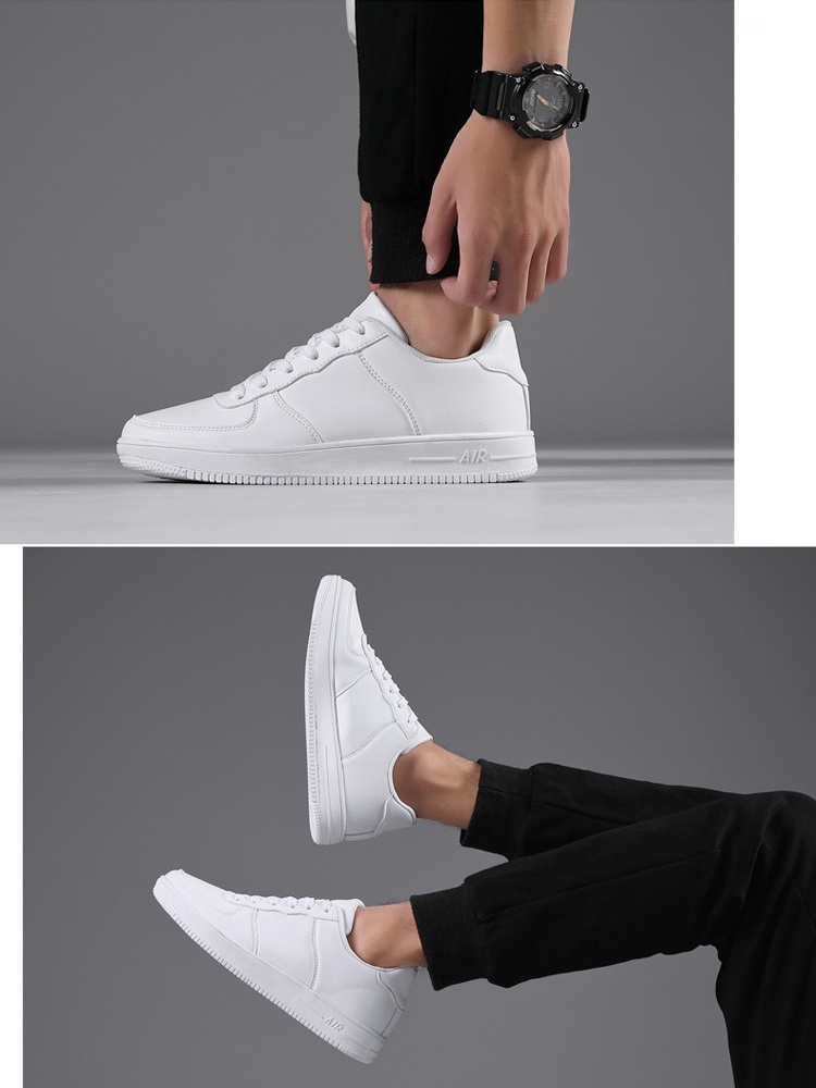 ウォーキングスニーカー シークレットメンズ 靴カジュアル ローカット レースアップ PU革靴 通気性 おしゃれ ランニング紳士靴 