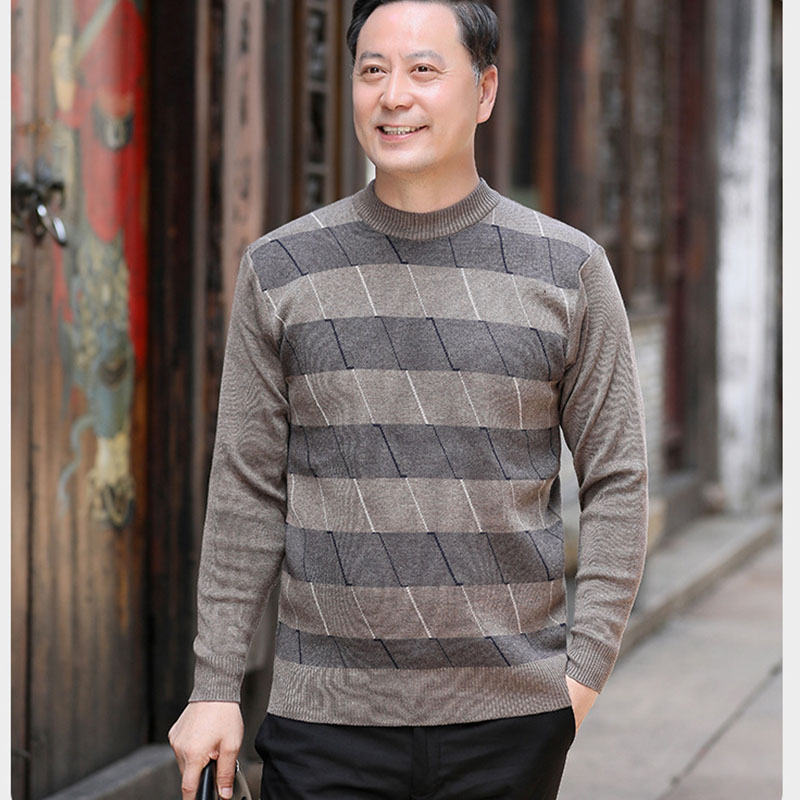 ニット セーター メンズ◆クルーネック秋服 冬服 紳士 メンズ シニア 敬老の日 誕生日 シニアファッション クリスマス ゴルフ ギフト プレゼント 