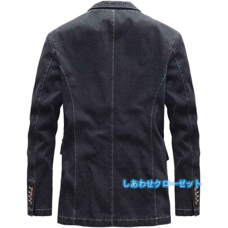 テーラードジャケット メンズ おしゃれ ブレザージャケット デニムジャケット カジュアルスーツ 春秋冬 ビジネススーツ フォマールスーツアウター 通勤 