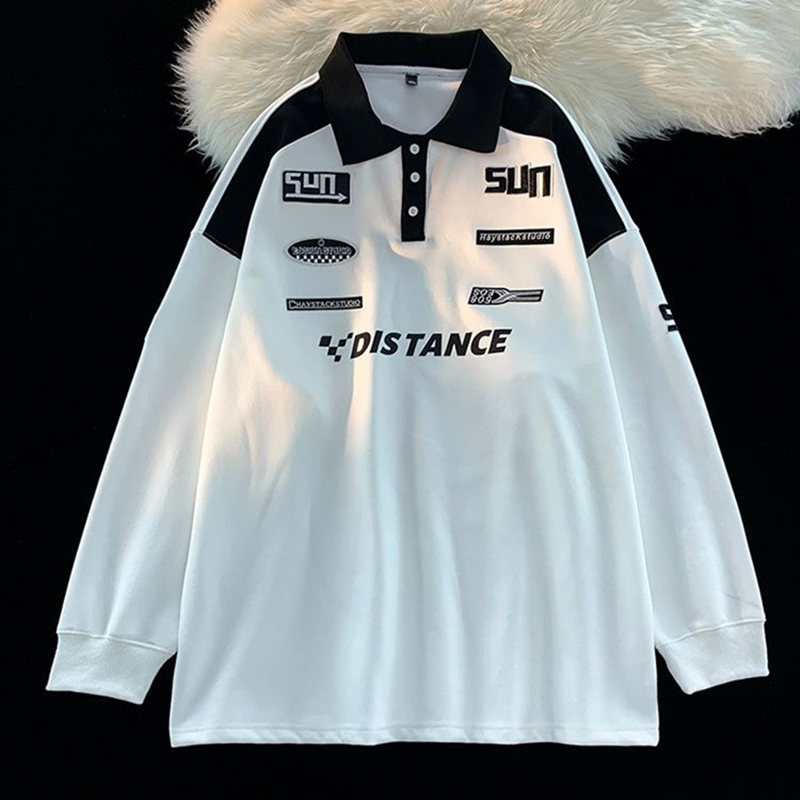 お取り寄せ商品 ポロシャツ メンズ 長袖 トップス 3COLORS おしゃれ ポリ プリント M-5XL ゆったり カジュアル 小さいサイズ ファッション 大きいサイズ 