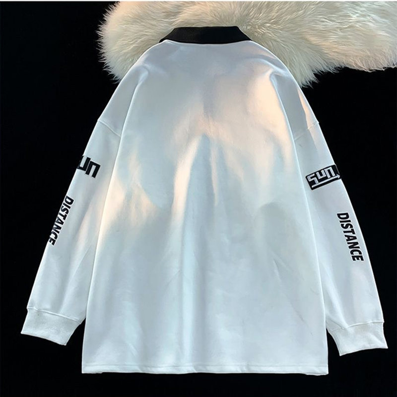 お取り寄せ商品 ポロシャツ メンズ 長袖 トップス 3COLORS おしゃれ ポリ プリント M-5XL ゆったり カジュアル 小さいサイズ ファッション 大きいサイズ 