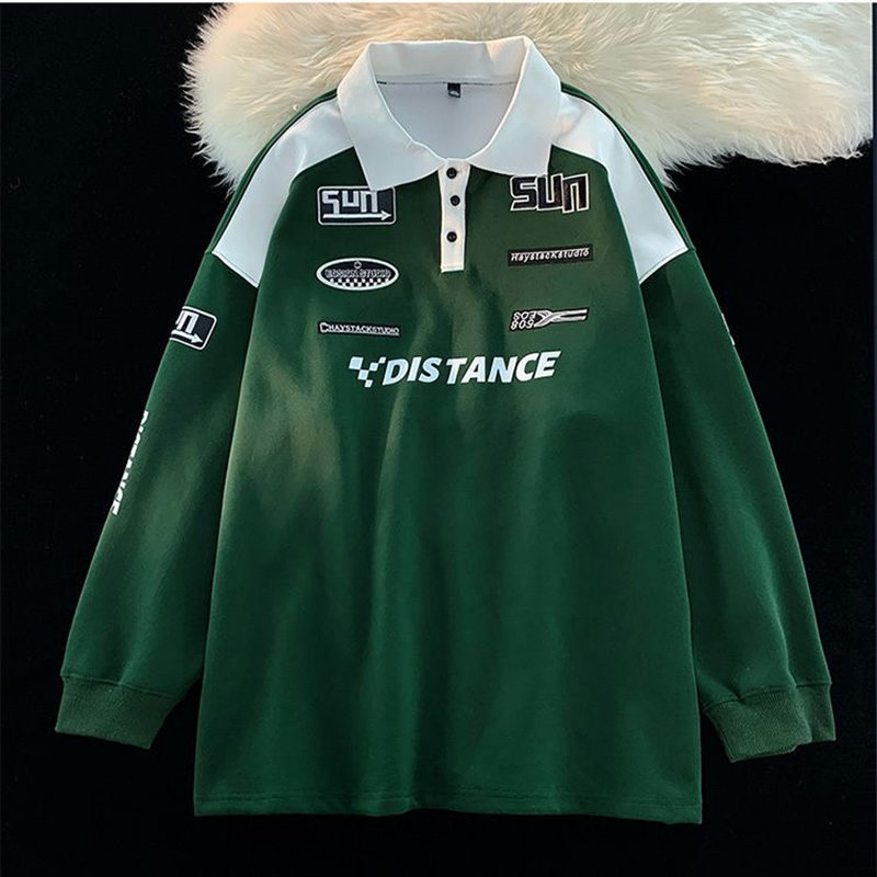 お取り寄せ商品 ポロシャツ メンズ 長袖 トップス 3COLORS おしゃれ ポリ プリント M-5XL ゆったり カジュアル 小さいサイズ ファッション 大きいサイズ 