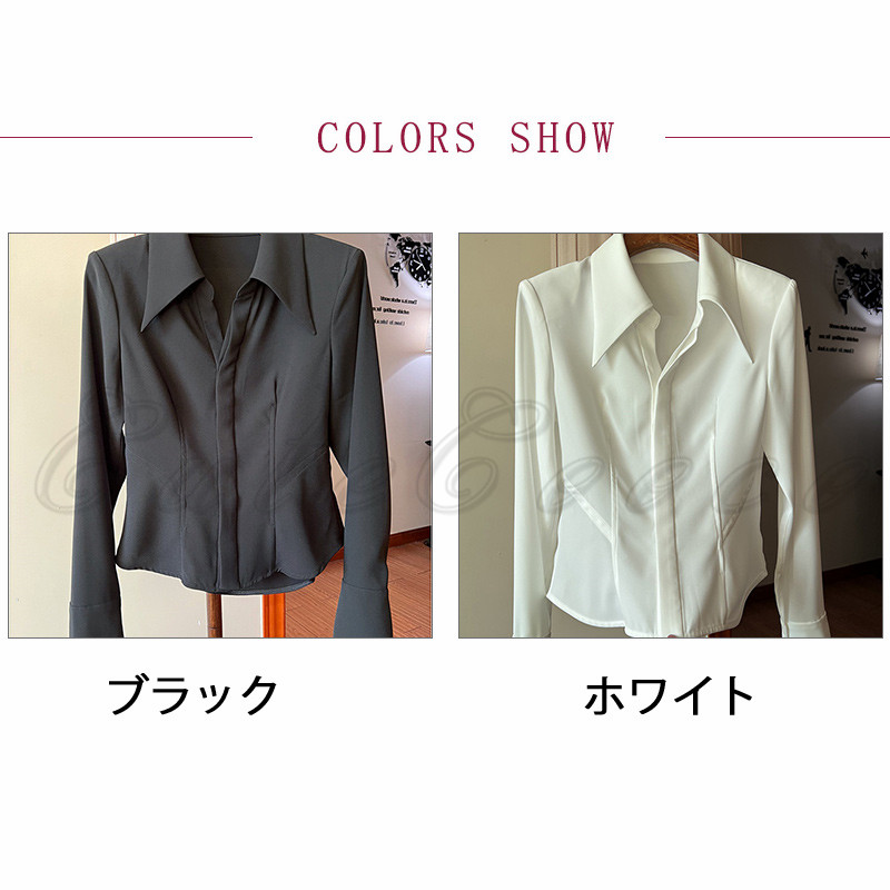 シャツ 高級感 オフィス 白 黒 ビジネス レディース 制服面接 就活 長袖 結婚式 事務服 おしゃれ OL 通勤 シンプル ブラウス 大きいサイズ 送料無料 無地 