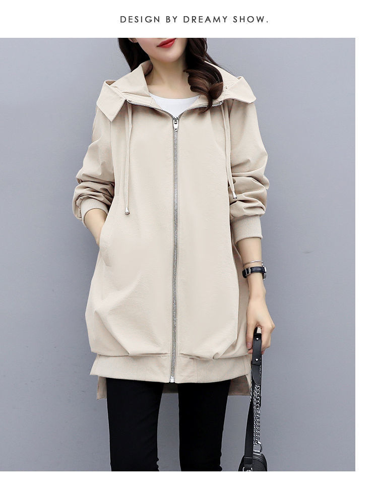 フード付き トレンチコート レディース 裏地付き 春秋 ロングコート お洒 ジャケット ブルゾン 体型カバー 大きいサイズ アウター 