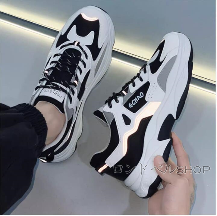 ランニングメンズ スニーカー 厚底 カジュアルクッション スポーツ 運動靴 通学 アウトドア 登山 快適 通勤 軽量 通気性 耐久性 立ち仕事 