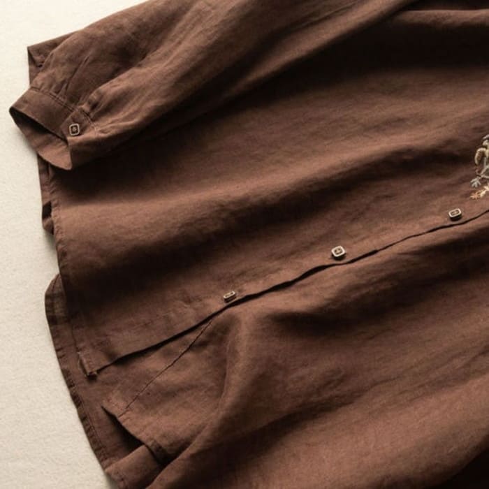 刺繍 ブラウス レディース カジュアルシャツ 長袖 春夏秋 30代 カジュアル トップス シニア 60代 通勤 女子会 きれいめ 40代 お出かけ 50代 旅行 