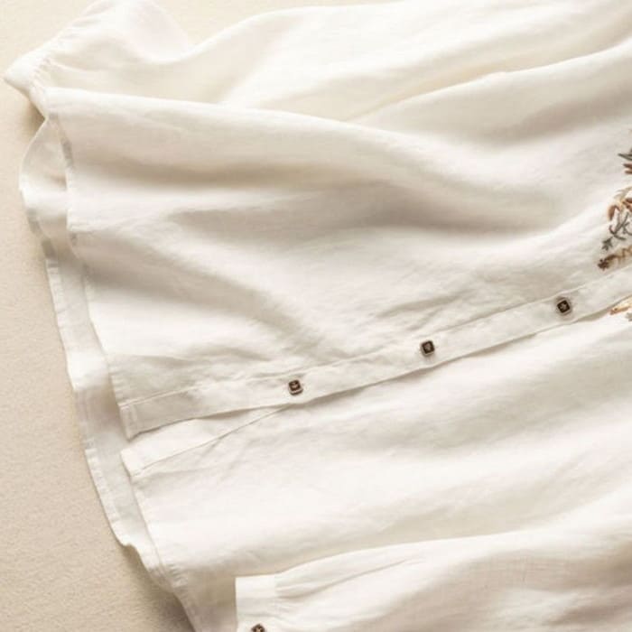 刺繍 ブラウス レディース カジュアルシャツ 長袖 春夏秋 30代 カジュアル トップス シニア 60代 通勤 女子会 きれいめ 40代 お出かけ 50代 旅行 