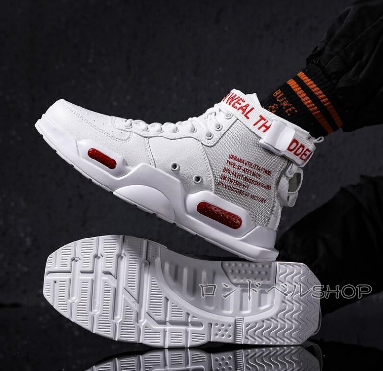 小きいサイズ メンズ かっこいい ハイカット スニーカー 厚底 通勤 ランニング 通学 大きいサイズ カジュアルスポーツ アウトドアおしゃれ 学生靴 