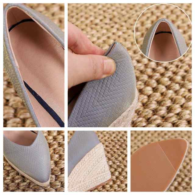 ウェッジヒール パンプス 厚底 パンプス ハイヒール レディース 脚長 8CMヒール 疲れにくい 軽量 美脚 靴 キラキラ 