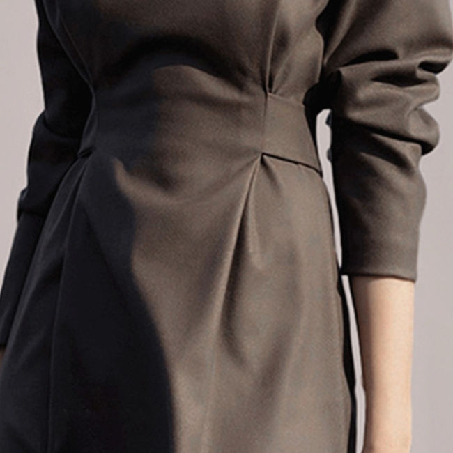 パーティードレス レディース タートルネック 長袖 ロング モノトーン 結婚式 ワンピ ワンピース フォーマル ドレス お呼ばれ パーティ 成人式 社交 2次会 