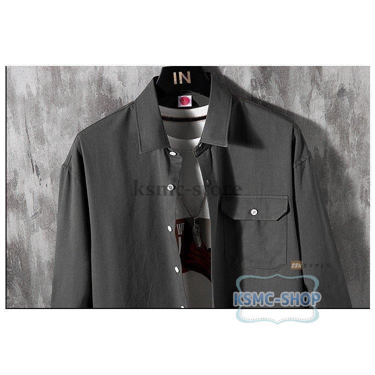 長袖シャツ メンズ 白シャツ シャツ カジュアルシャツ トップス メンズファッション メンズシャツ 