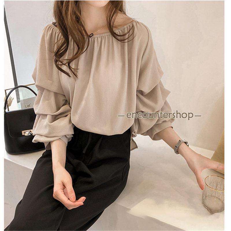 ブラウス レディース 長袖 春秋 長袖シャツ トップス ビジネス 体型カバー おしゃれ シンプル 入学式 デート シフォン きれいめ 通勤 OL 