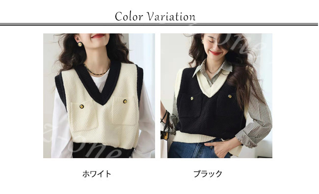 ベスト ニット プルオーバー レディース 新作 Vネック レイヤード アウター 学生 可愛い 大人 保温 柔らかい ゆったり 通学 体型カバー 春 秋冬 セーター 通勤 