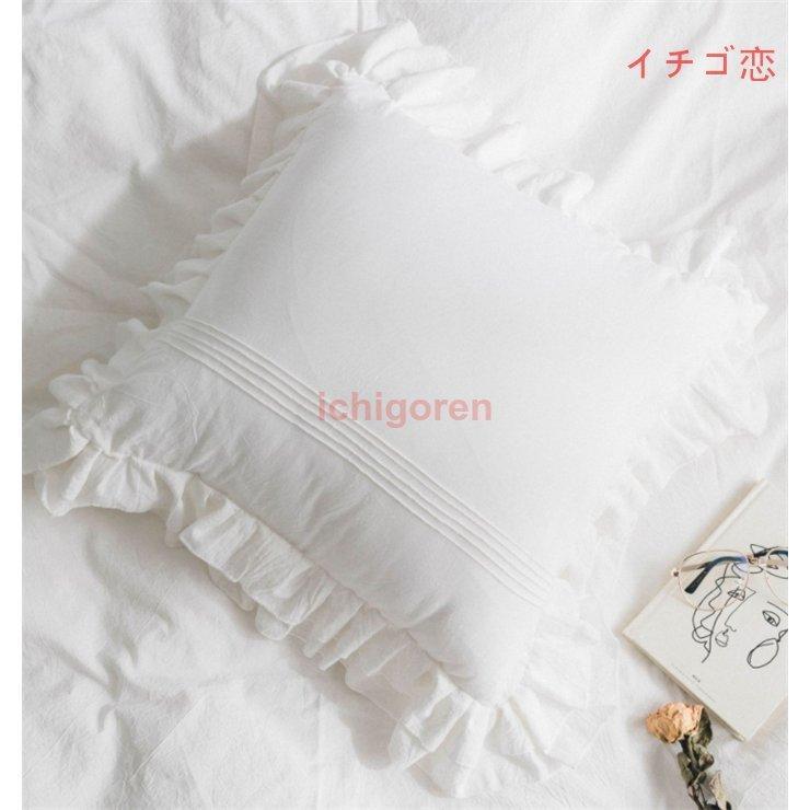 クッションカバー 綿100％ ガーゼ 洗える 45×45CM 無地 座布団カバー クッション おしゃれ 背当て 北欧 角型 正方形 カバー シンプル かわいい 