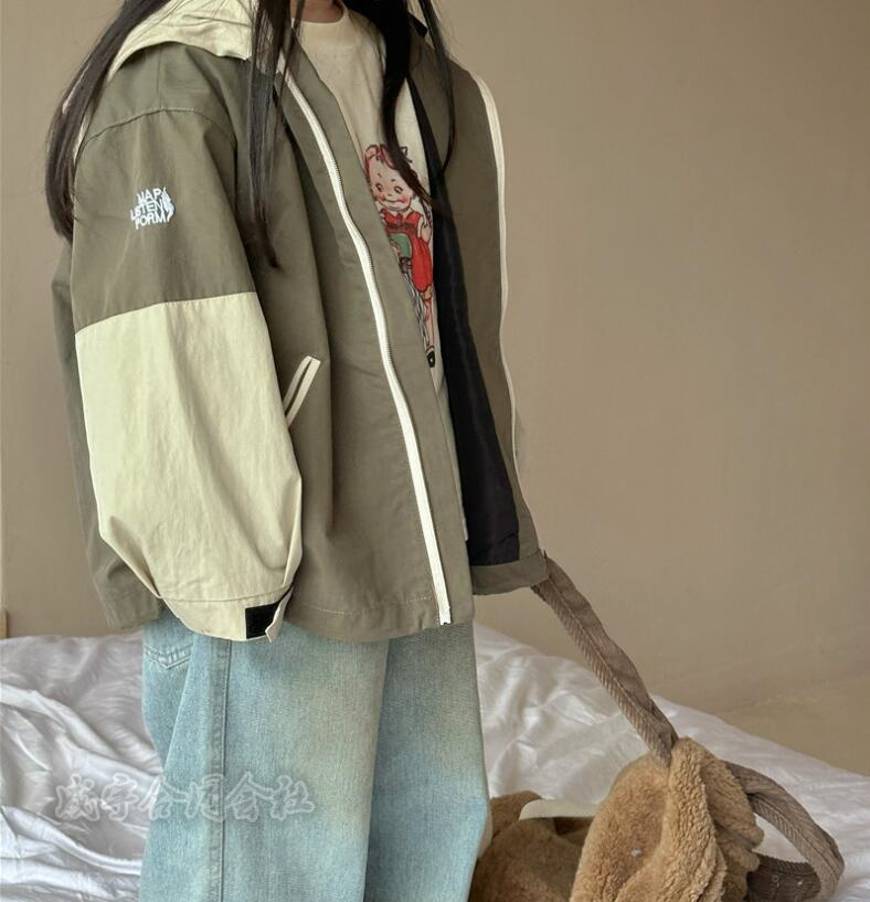 子供服 ウィンドブレーカー キッズ 女の子 ジップアップマウンテン長袖ジャケット ブルゾンジャンパー 女児 お出かけ ジュニア 