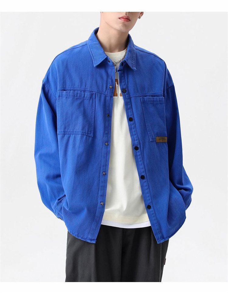 シャツ 長袖 メンズ トップス おしゃれ 前開きシャツ カジュアルシャツ お兄系 夏服 B系 おしゃれ カーゴシャツ 大きいサイズ 長袖シャツ ミリタリーシャツ 