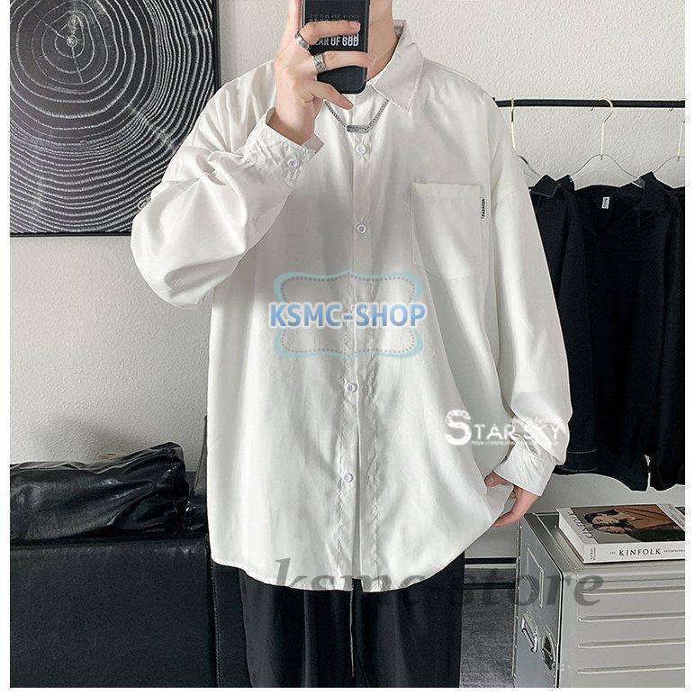 カジュアルシャツ 長袖シャツ メンズシャツ 無地 トップス ゆったり アウトドア 通勤 ボタンシャツ ファッション お兄系 お洒落 開襟シャツ 