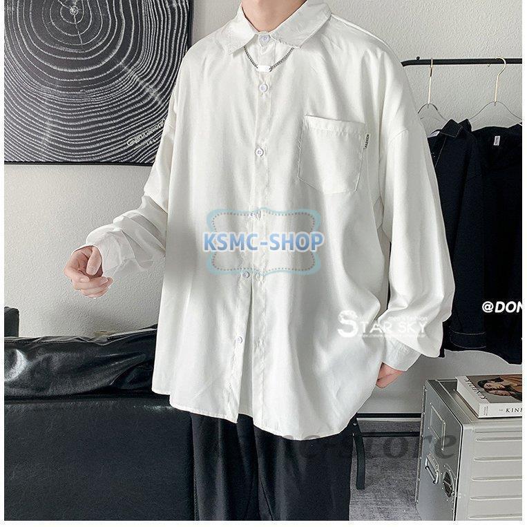 カジュアルシャツ 長袖シャツ メンズシャツ 無地 トップス ゆったり アウトドア 通勤 ボタンシャツ ファッション お兄系 お洒落 開襟シャツ 