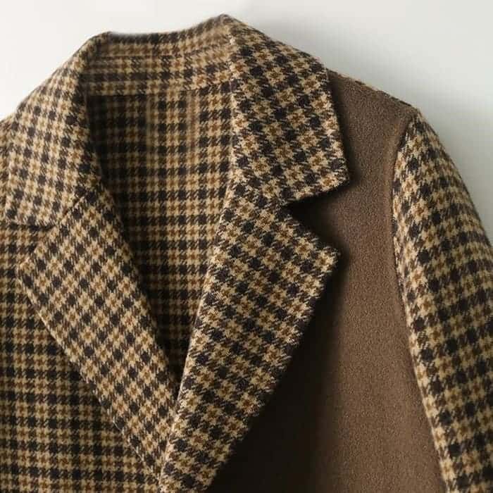 チェック柄 切替 ロング ジャケット レディース コート 通勤 お出かけ 60代 春秋冬 30代 女子会 旅行 きれいめ 50代 カジュアル 40代 アウター 