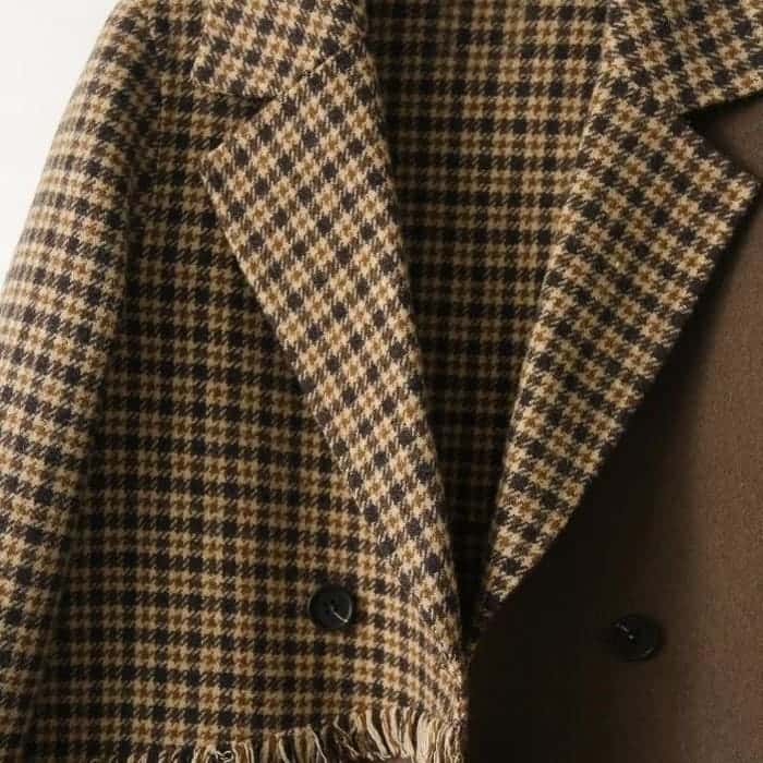 チェック柄 切替 ロング ジャケット レディース コート 通勤 お出かけ 60代 春秋冬 30代 女子会 旅行 きれいめ 50代 カジュアル 40代 アウター 