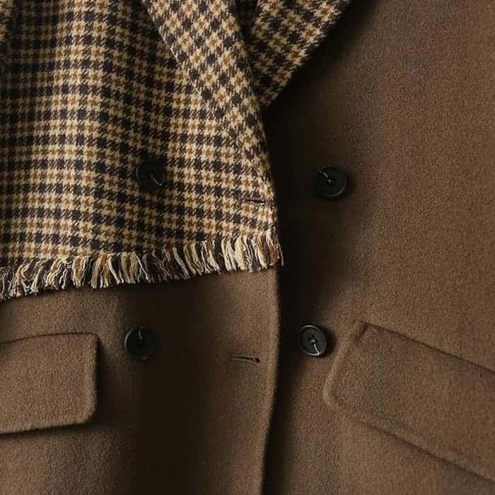 チェック柄 切替 ロング ジャケット レディース コート 通勤 お出かけ 60代 春秋冬 30代 女子会 旅行 きれいめ 50代 カジュアル 40代 アウター 