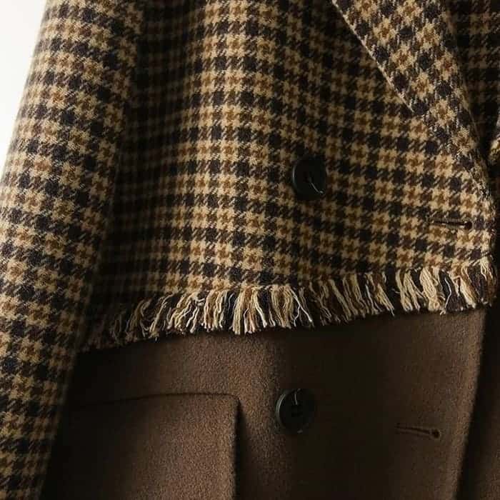 チェック柄 切替 ロング ジャケット レディース コート 通勤 お出かけ 60代 春秋冬 30代 女子会 旅行 きれいめ 50代 カジュアル 40代 アウター 