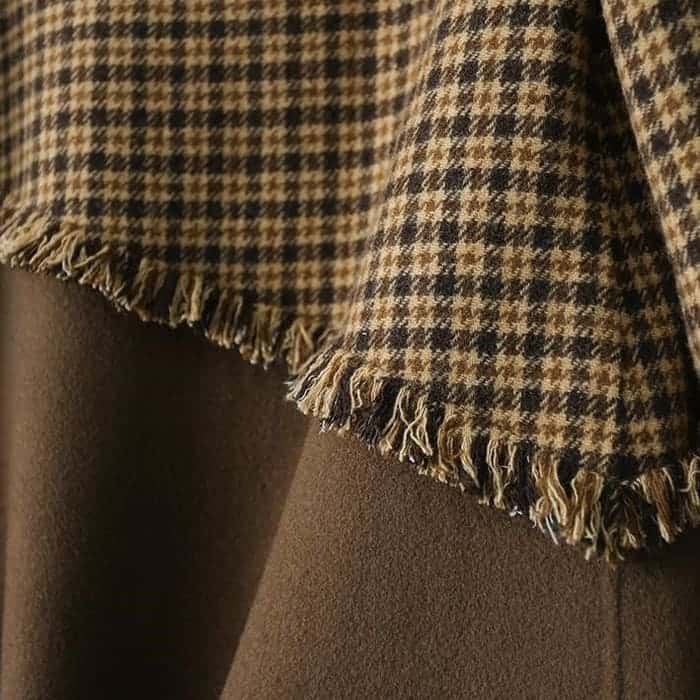 チェック柄 切替 ロング ジャケット レディース コート 通勤 お出かけ 60代 春秋冬 30代 女子会 旅行 きれいめ 50代 カジュアル 40代 アウター 