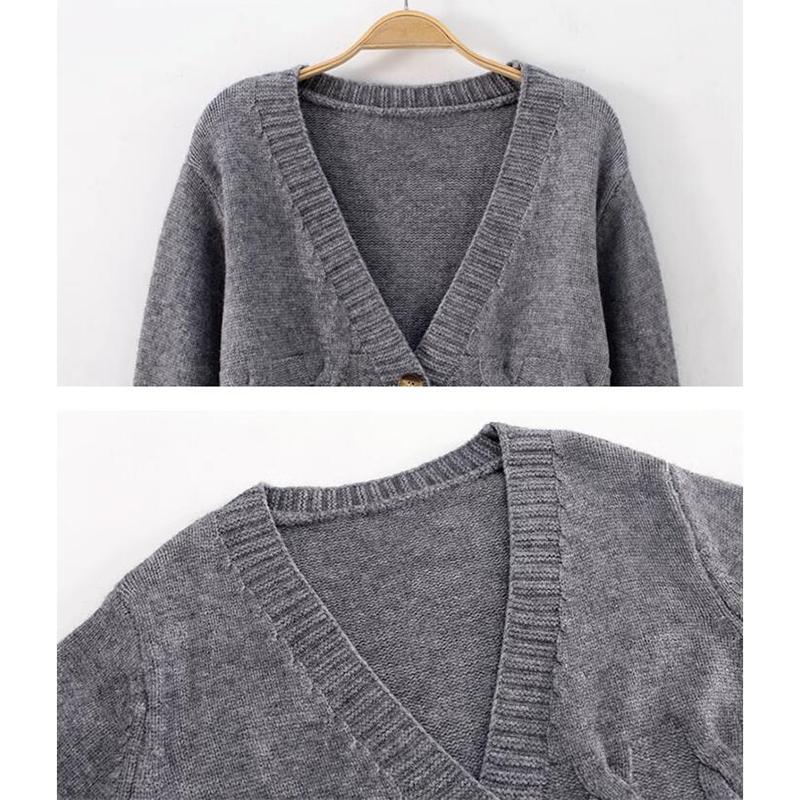 超。 カーディガン 秋 冬 おしゃれ 4色 レディース 洗える ゆる セーター 伸縮性 長袖 カジュアル 羽織 上品 超目玉 春 ゆったり Vネック ニット 