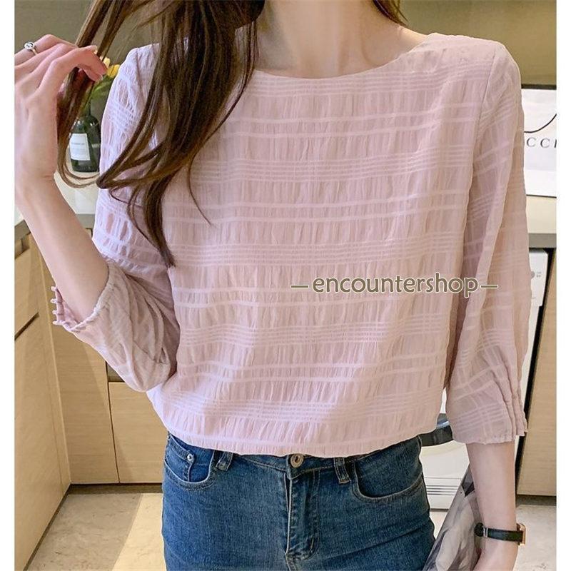 ブラウス レディース 長袖 春秋 長袖シャツ 七分袖丈 デート シンプル ビジネス トップス 体型カバー 通勤 フォーマル 入学式 OL おしゃれ 