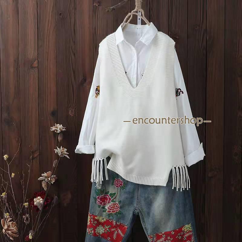 ニットベスト レディース チョッキ トップス ベスト 体型カバー 秋コーデ 無地 重ね着 おしゃれ ゆったり カジュアル ノースリーブ セーター 