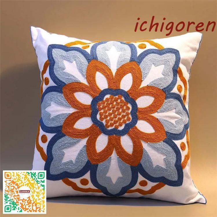 2点セット クッションカバー おしゃれ 座布団カバー 背当てカバー リビング リゾートクッションカバー インテリア雑貨 装飾枕 新築祝い 新生活 
