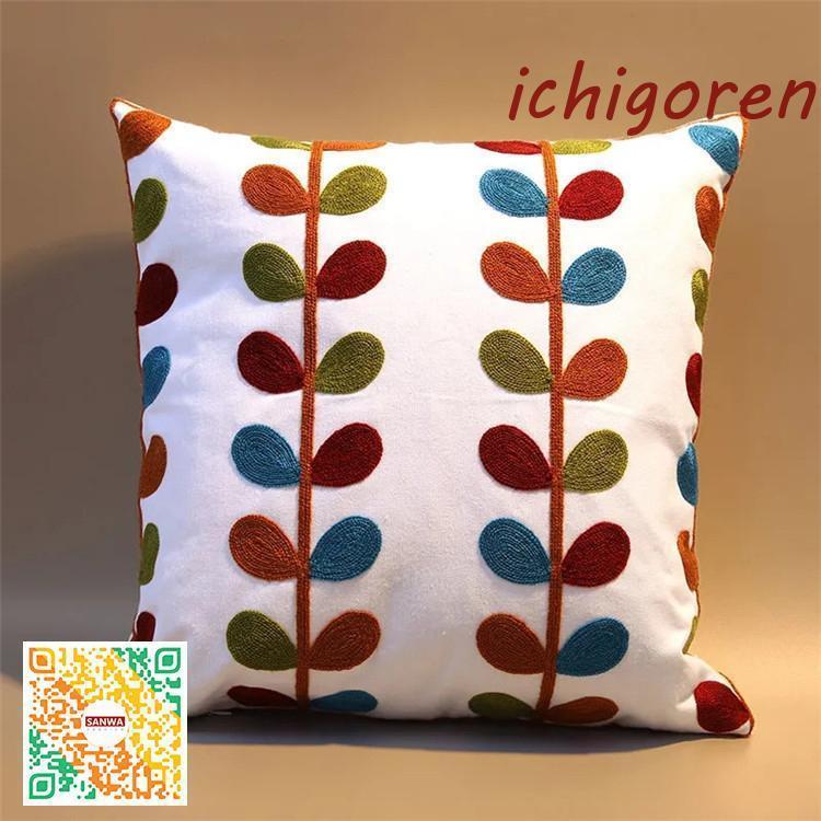 2点セット クッションカバー おしゃれ 座布団カバー 背当てカバー リビング リゾートクッションカバー インテリア雑貨 装飾枕 新築祝い 新生活 